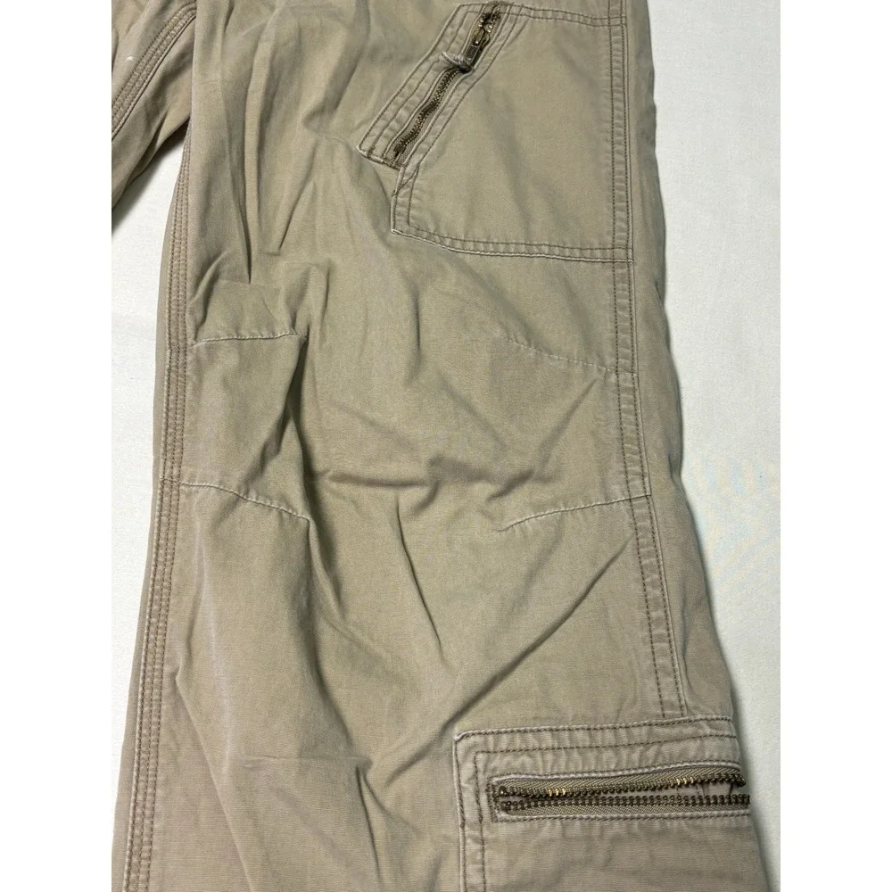VTG Y2K Polo Ralph‎ Lauren Mens Cargo Pants Khaki Tan Size 16 W28XL28